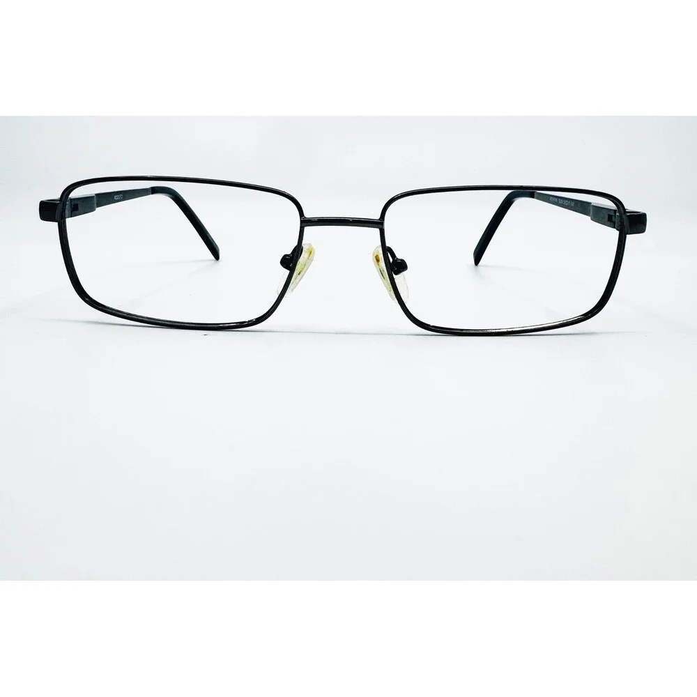 Adolfo Eyeglasses Mens Gunmetal Admiral Rectangle Full Rim Frames 53-17-140